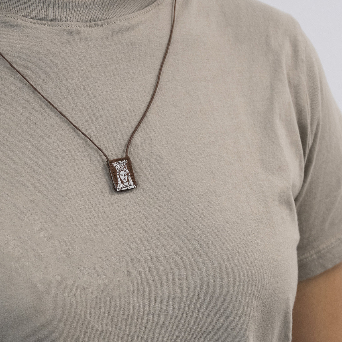 OLMC Mini | Our lady of Mt. Carmel Premium Brown Scapular - Journeys of Faith