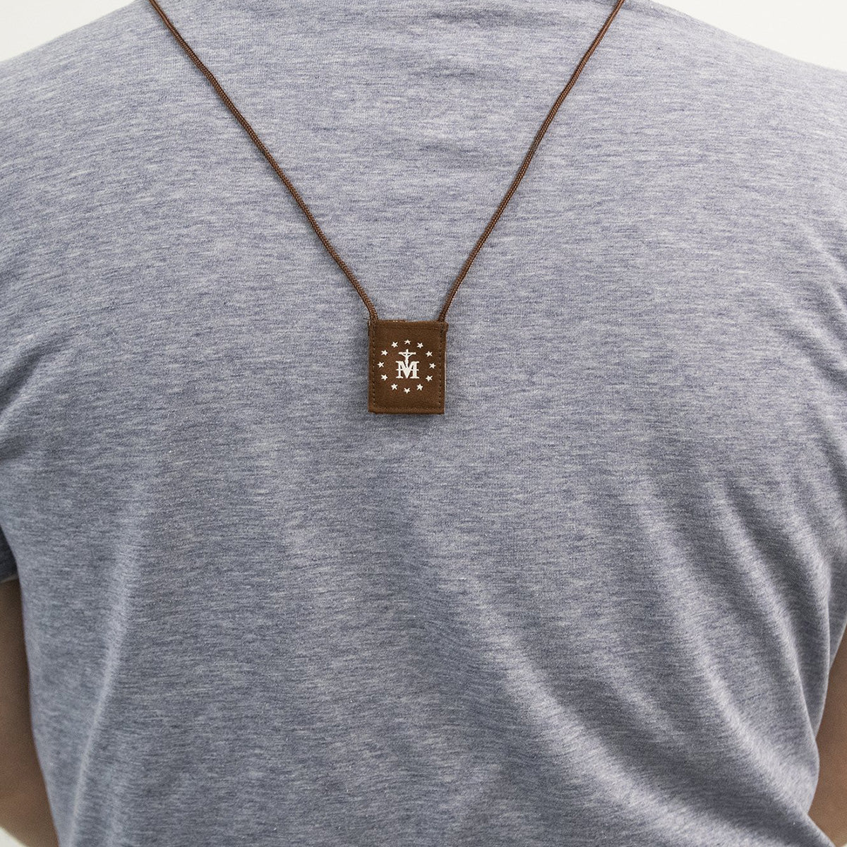 OLMC Crown of Stars | Our Lady of Mt. Carmel Premium Brown Scapular - Journeys of Faith