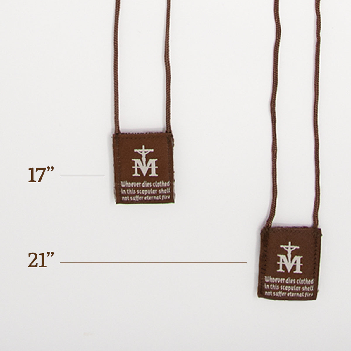 OLMC Promise | Our Lady of Mt. Carmel Premium Brown Scapular - Journeys of Faith