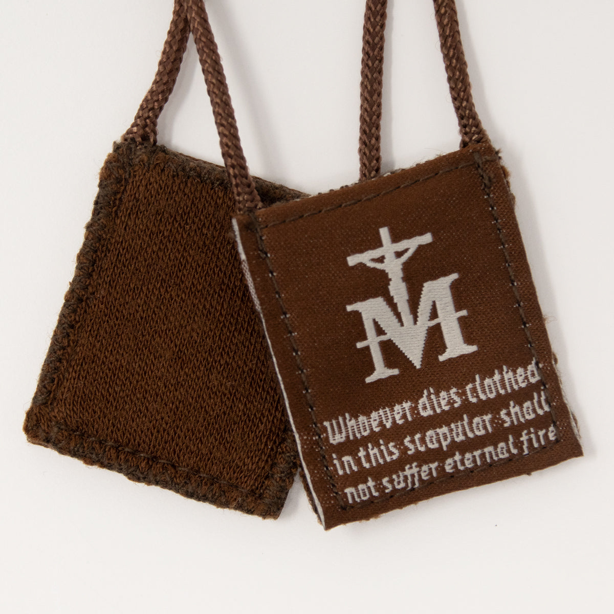 OLMC Promise | Our Lady of Mt. Carmel Premium Brown Scapular - Journeys of Faith