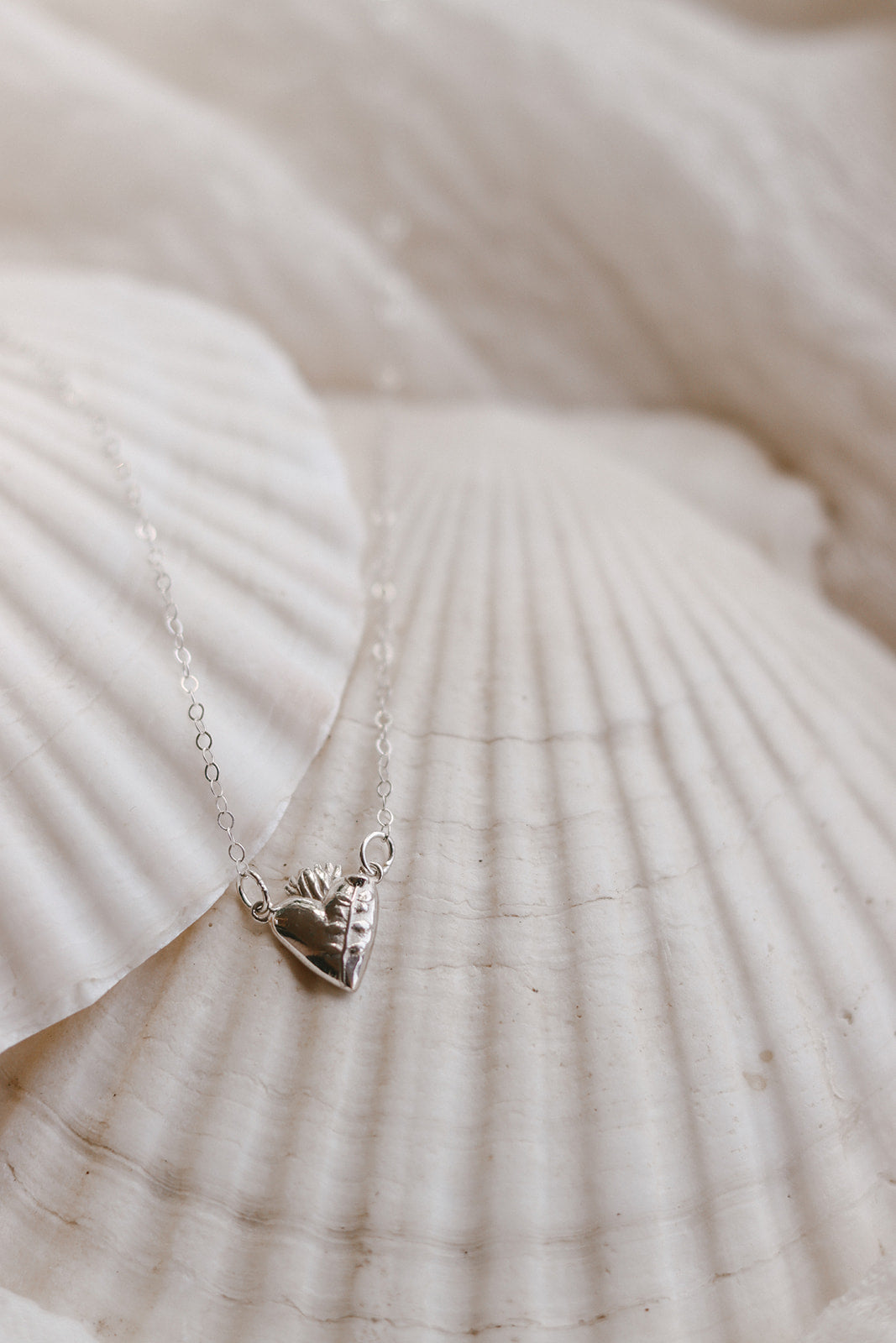 Holy Hearts™ Chaste Heart Of St. Joseph Necklace In Sterling Silver - Journeys of Faith