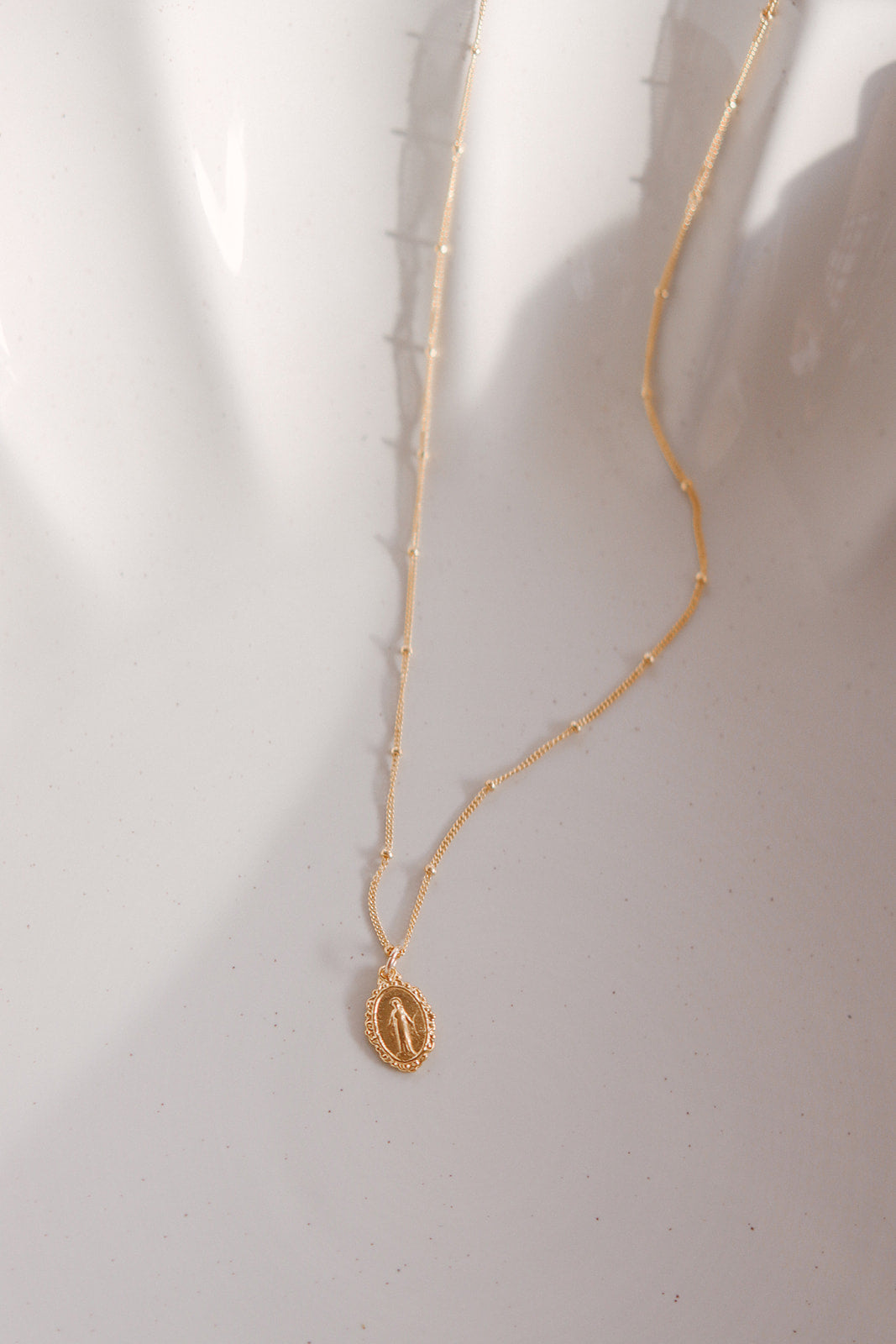Intricate Miraculous medal necklace - Journeys of Faith