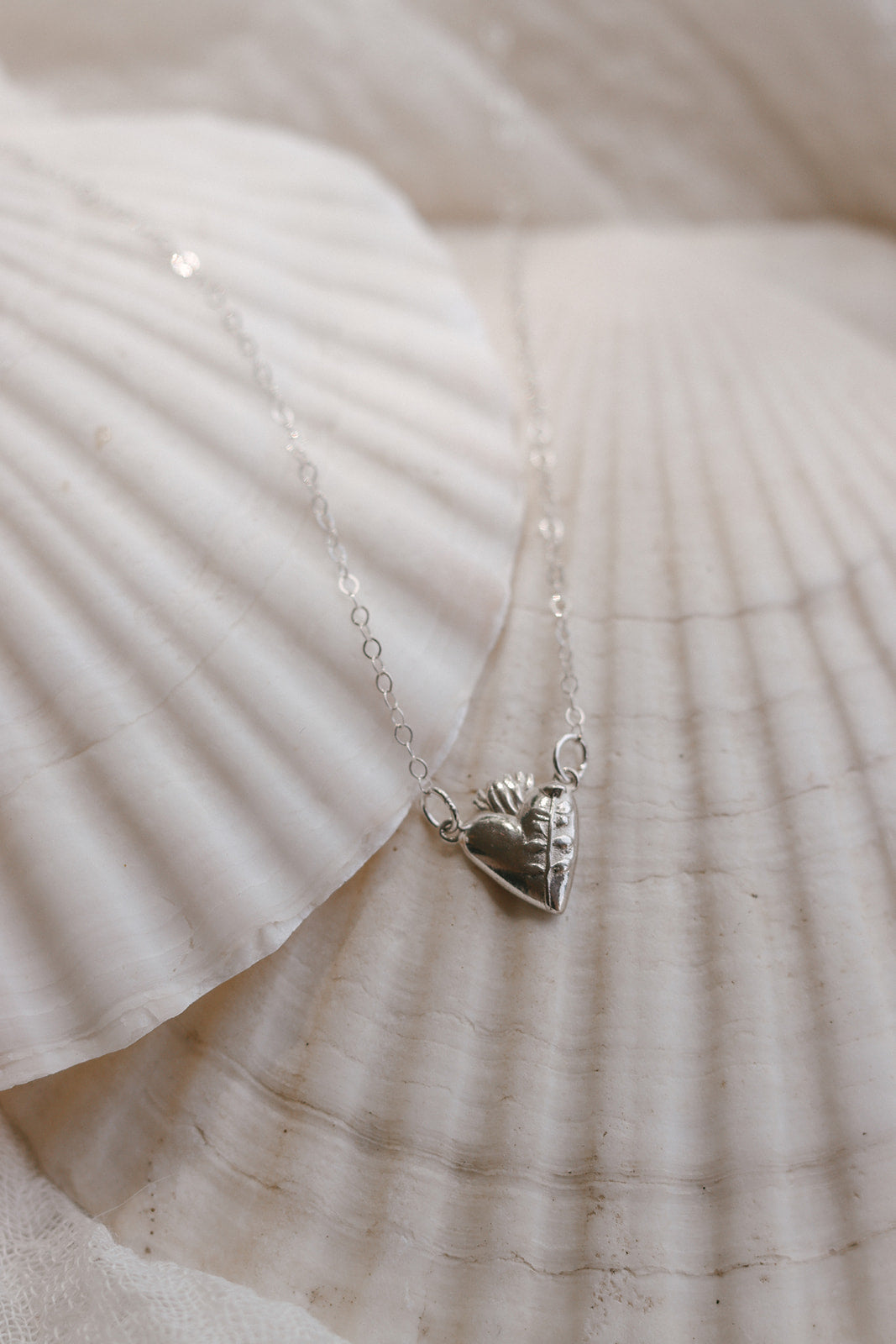 Holy Hearts™ Chaste Heart Of St. Joseph Necklace In Sterling Silver - Journeys of Faith