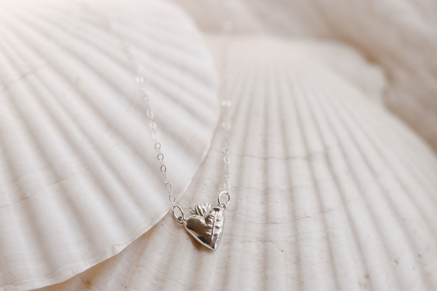 Holy Hearts™ Chaste Heart Of St. Joseph Necklace In Sterling Silver - Journeys of Faith