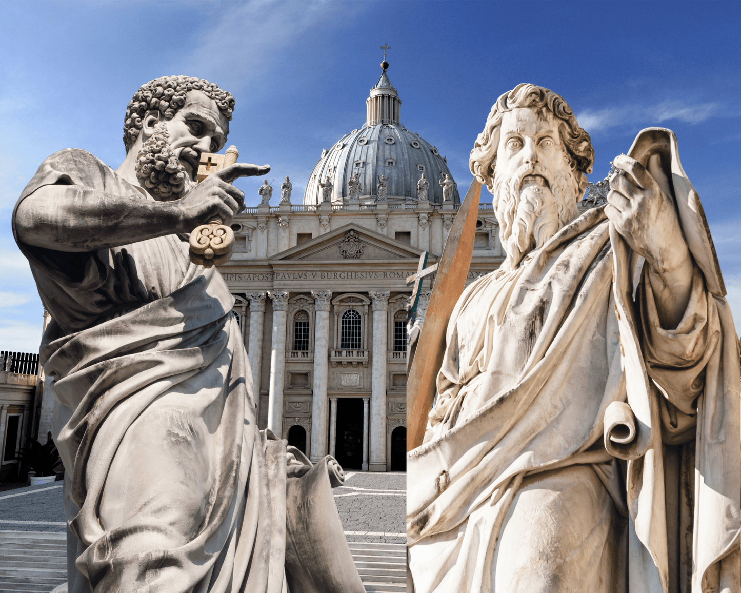 8x10 print of Saints Peter and Paul poster by Bob and Penny Lord, featuring religious artwork of the saints.