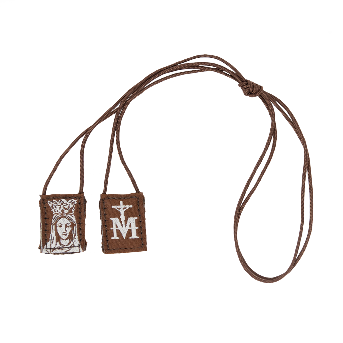 OLMC Mini | Our lady of Mt. Carmel Premium Brown Scapular - Journeys of Faith
