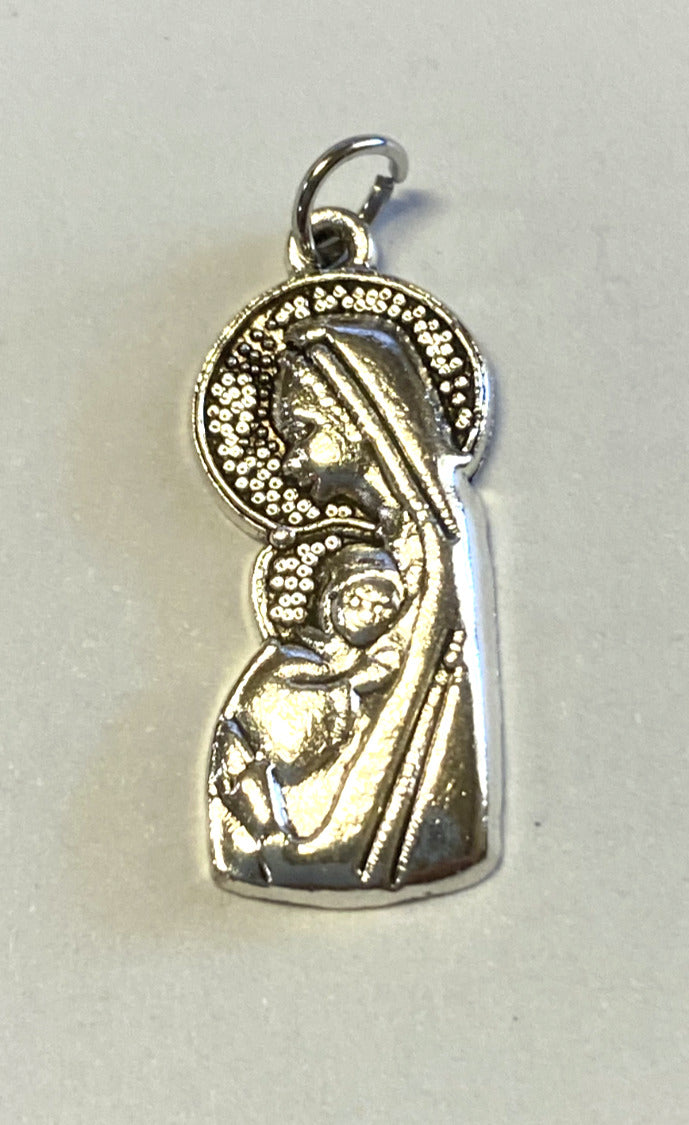 Blessed Mother with Child 1" Devotional Charm, New - Bob and Penny Lord