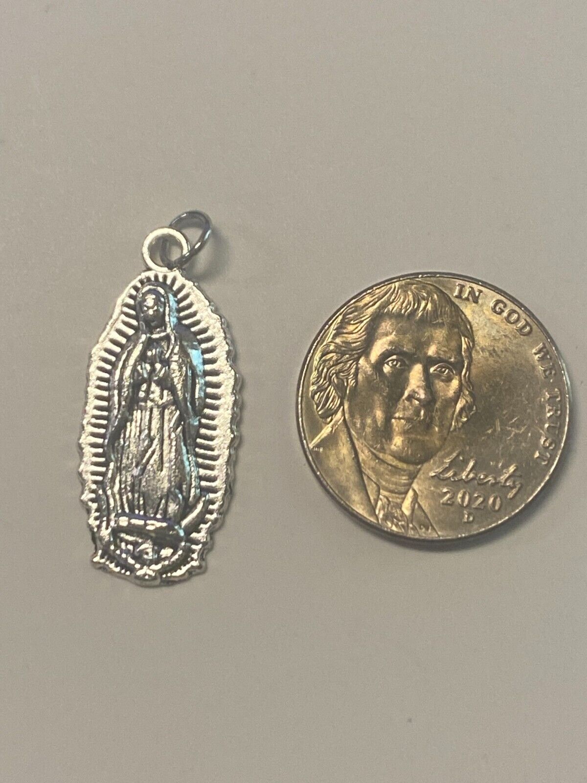 Our Lady of Guadalupe Silver Plated 1" Medal, New #2 - Bob and Penny Lord