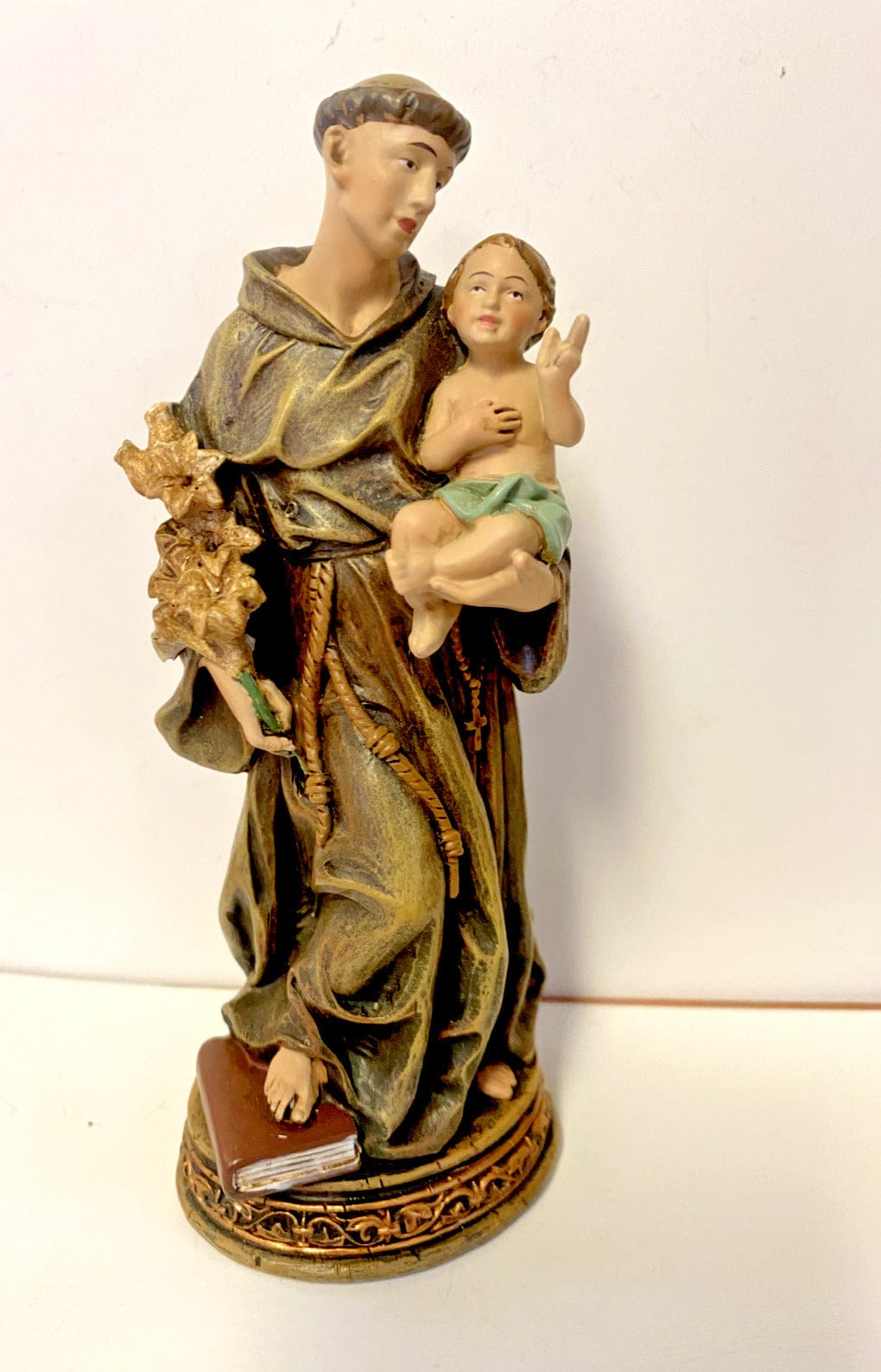 Saint Anthony of Padua Small 6" Statue, New - Bob and Penny Lord