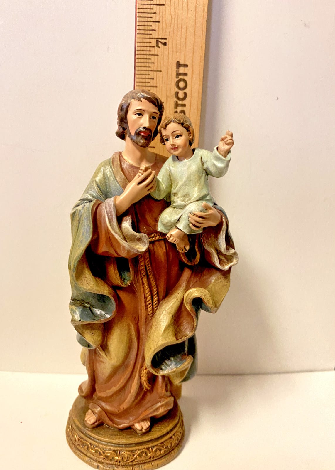 Saint Joseph with Child 6.5" Statue, New - Bob and Penny Lord
