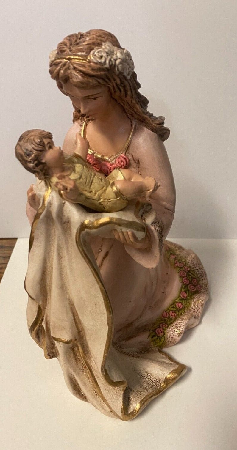 Virgin of Tenderness 7.75" Hand Painted Statue, New Colombia - Bob and Penny Lord