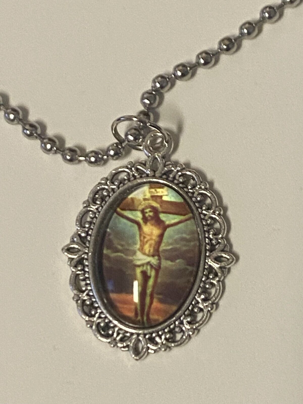 Saint Maximilian Kolbe Museum HIstory /Crucified Jesus Necklace New from Japan - Bob and Penny Lord
