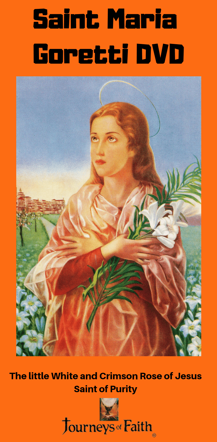 Cover image of "Holy Innocence - The Young and the Saintly" book by Bob and Penny Lord featuring Saint Maria Goretti.