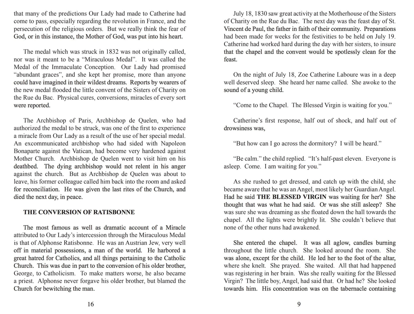 Saint Catherine Laboure and the Miraculous Minibook - Bob and Penny Lord