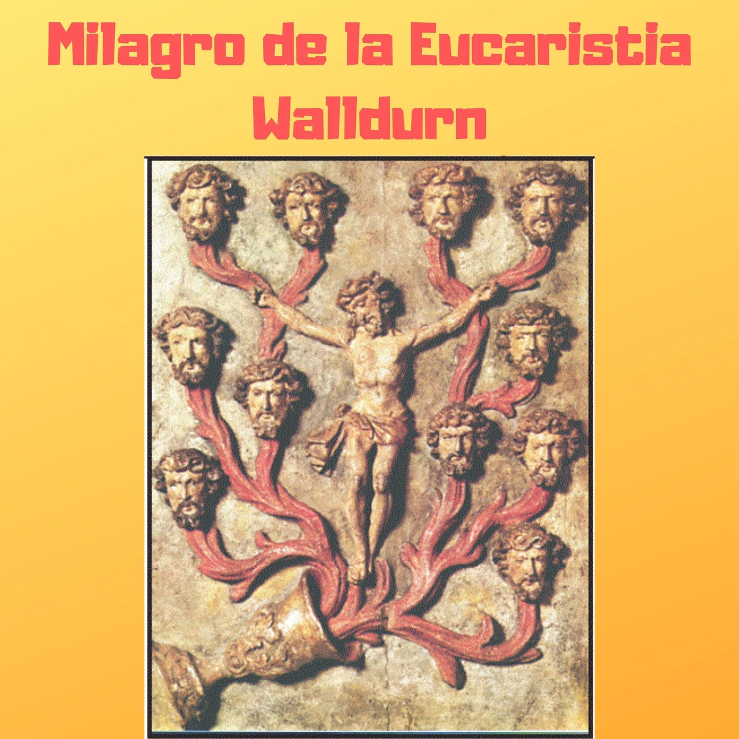 Espanol audiolibro of Milagro de la Eucaristia by Walldurn, featuring religious imagery and cover design from Bob and Penny Lord Ministry