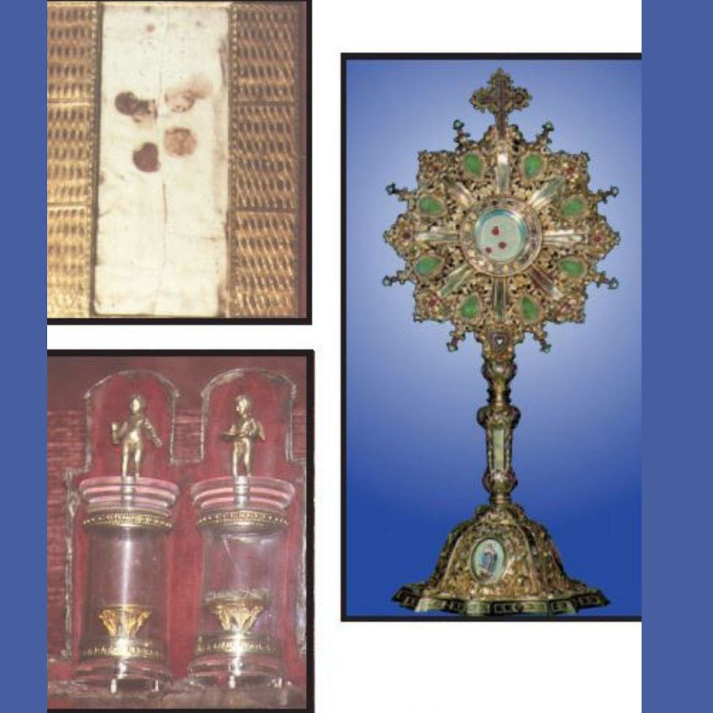 DVD case of Miracles of the Eucharist of Spain by Bob and Penny Lord, featuring religious artwork and DVD branding.