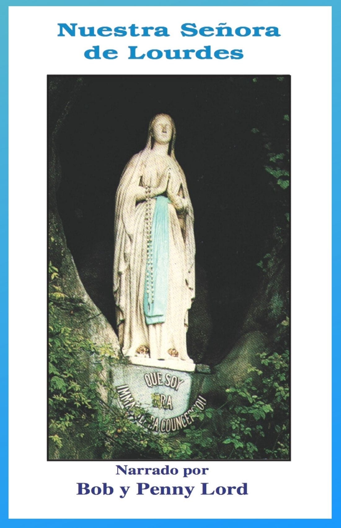 Image of Nuestra Senora de Lourdes statue by Bob and Penny Lord Ministry, featuring a detailed Spanish religious icon.