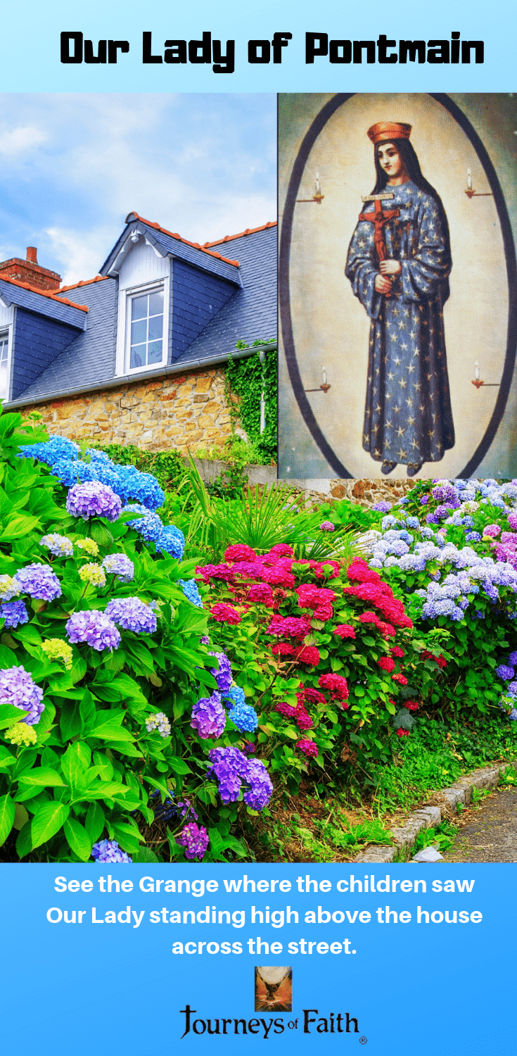 DVD cover image for Our Lady of Pontmain by Bob and Penny Lord, featuring religious artwork and the title text.