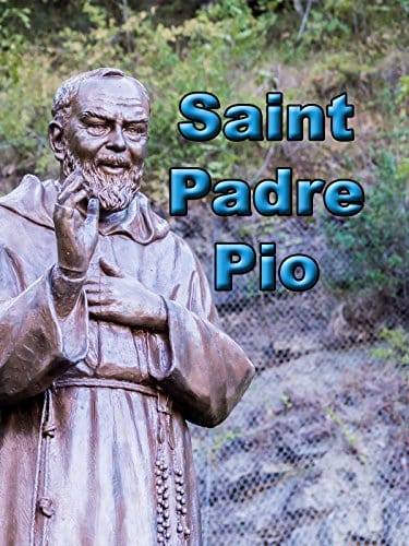 Miniature Padre Pio Saint minibook by Bob and Penny Lord, featuring religious imagery and text on the cover.