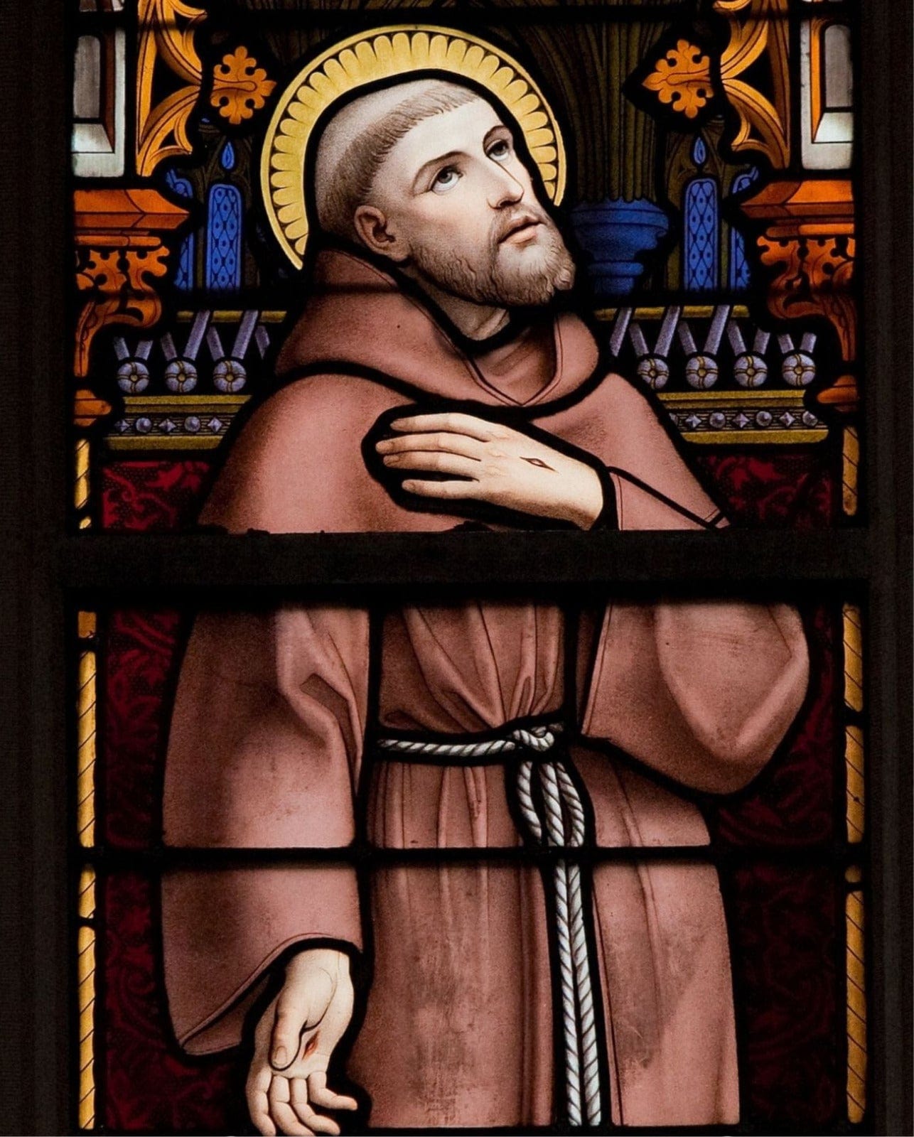 Saint Francis of Assisi 8x10 art print by Journeys of Faith, featuring a detailed religious depiction in a serene setting.