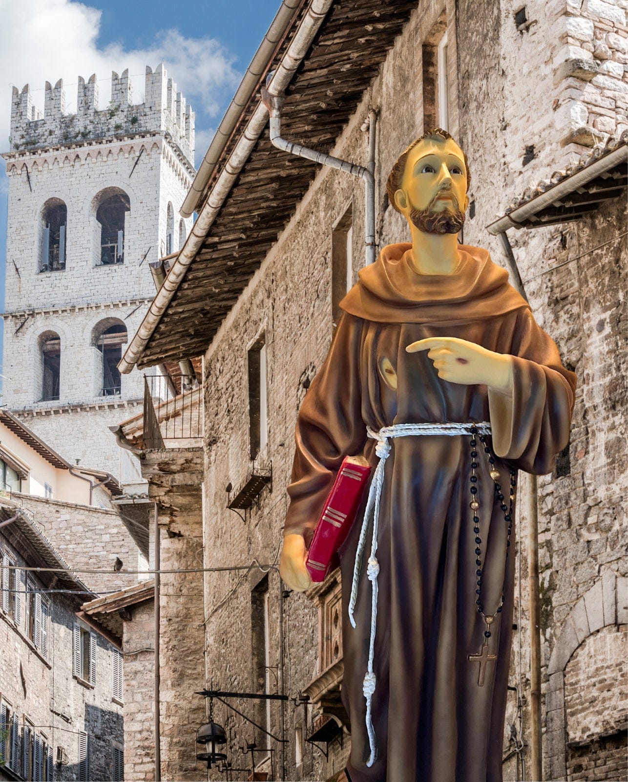 Saint Francis of Assisi art print, 8x10 size, featuring a detailed image of the religious figure from Journeys of Faith.