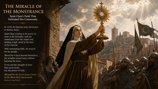 Saint Clare of Assisi the Miracle of the Monstrance
