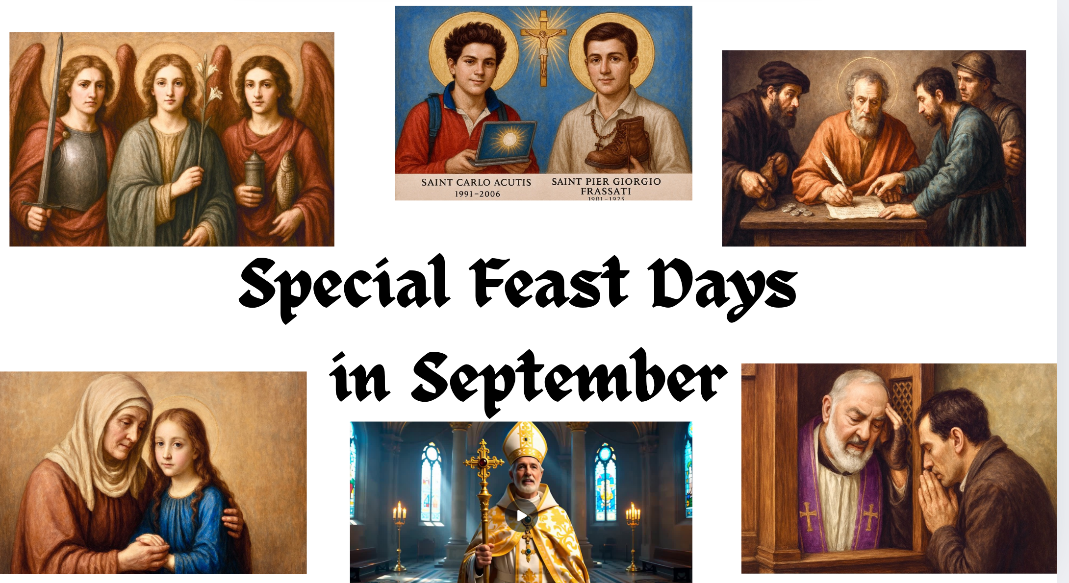 September Feast Days of Interest