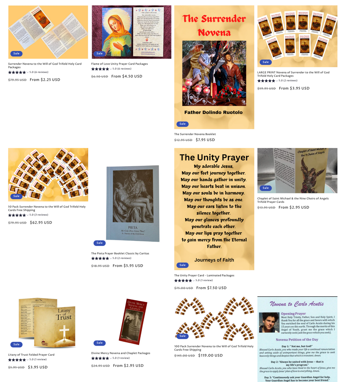 Catholic Prayer Cards