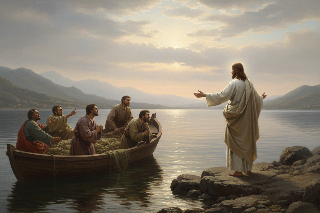 Jesus revealed himself again to his disciples at the Sea of Tiberias.