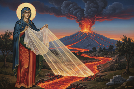 Saint Agatha and the Mount Etna Eruption