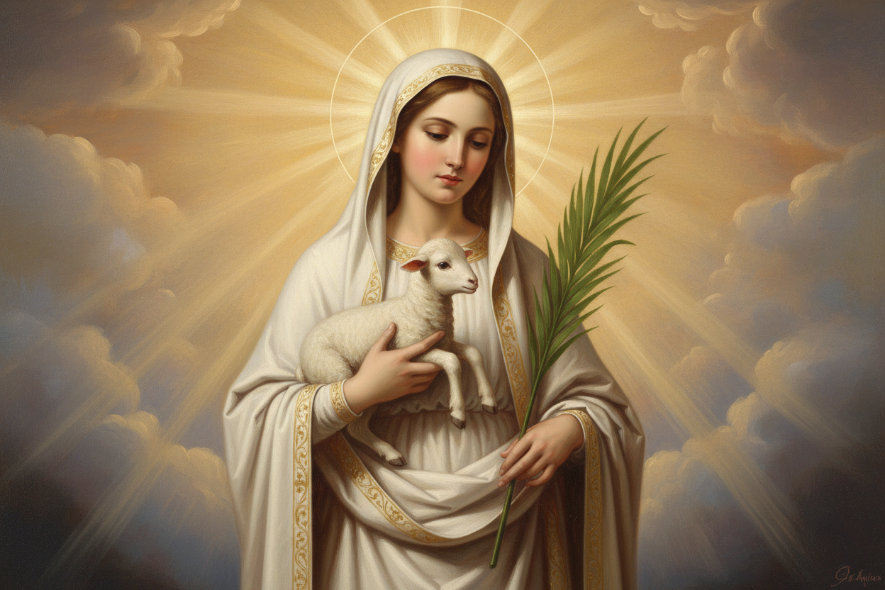 Saint Agnes Virgin Martyr and Eucharistic Witness