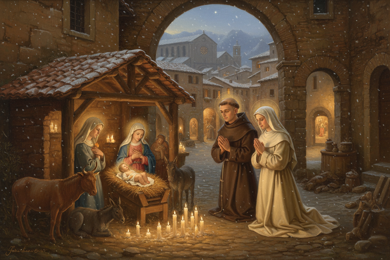 Saints Francis and Clare Shared Vision of Incarnate Love