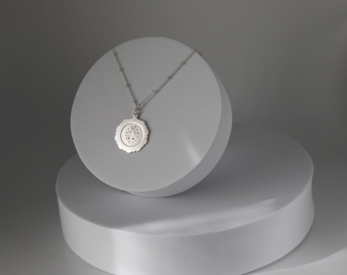 Miraculous Medal Necklace in Silver - Journeys of Faith