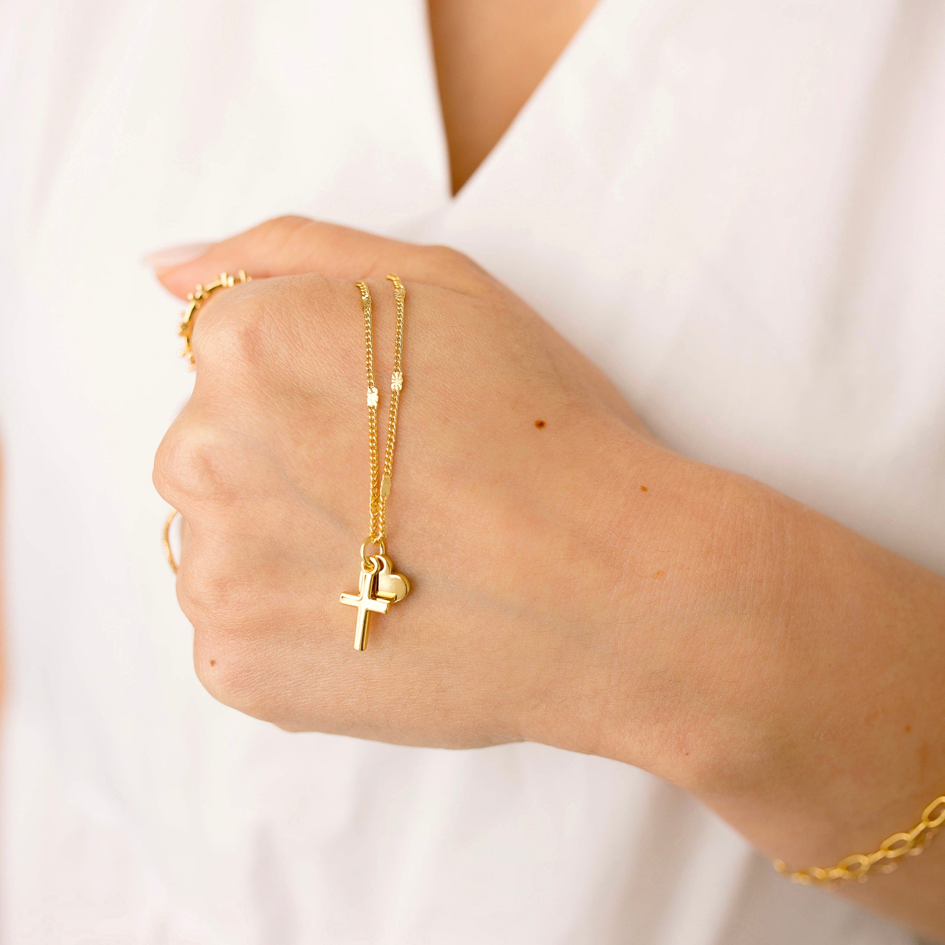 Steadfast Love Necklace in Gold and Silver - Journeys of Faith