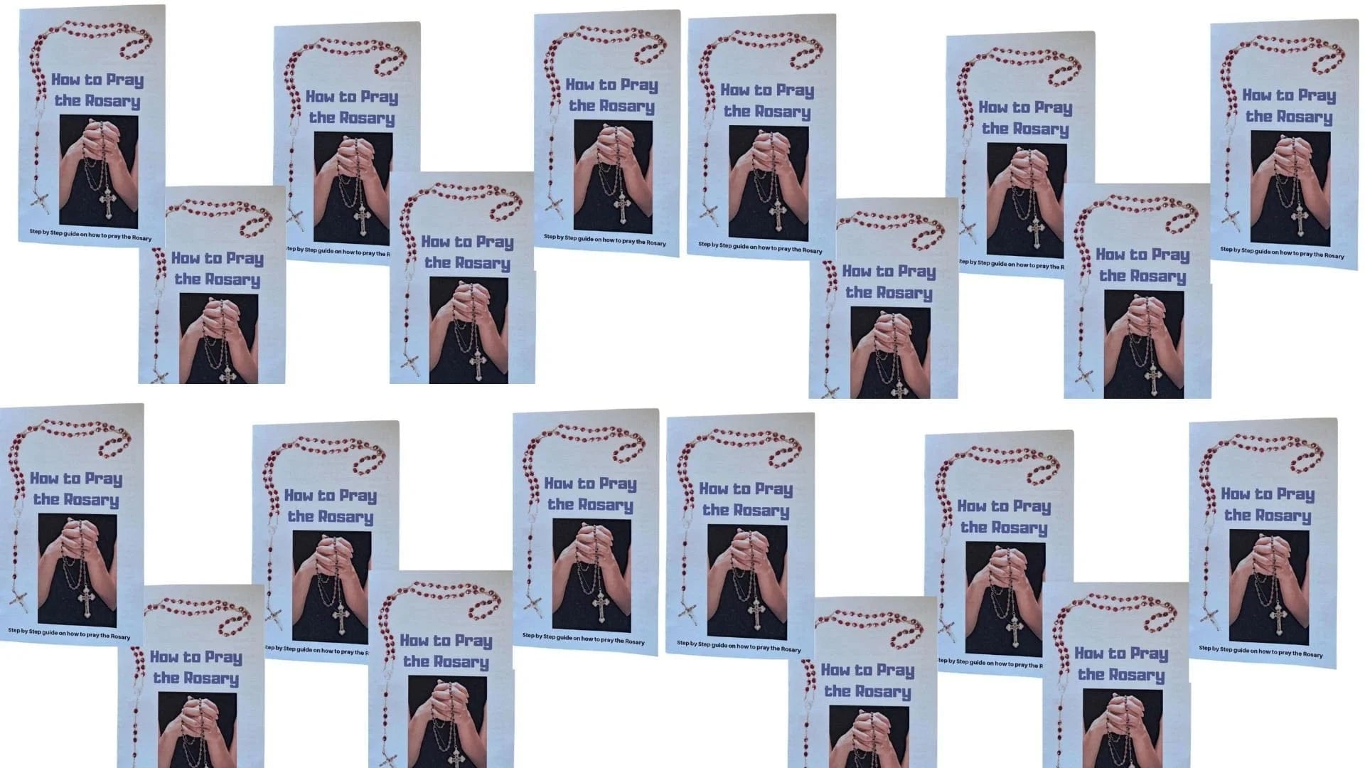 How to Pray the Rosary Prayer Card Packages - Bob and Penny Lord