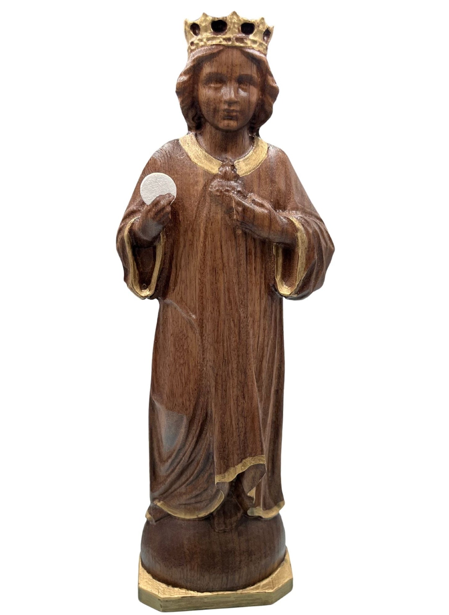 Divine  Child Jesus 12 inch Walnut Wall Statue Free Shipping - Bob and Penny Lord Journeys of Faith