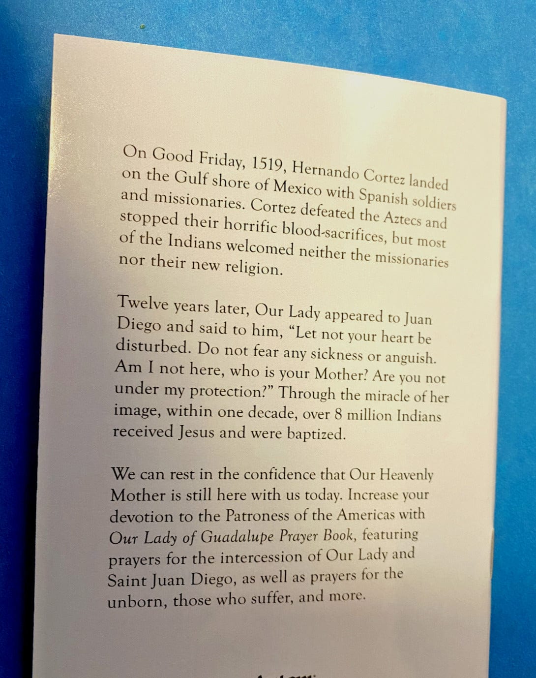 Image of Our Lady of Guadalupe prayer book by Bob and Penny Lord, a Christian religious collectible with spiritual significance.