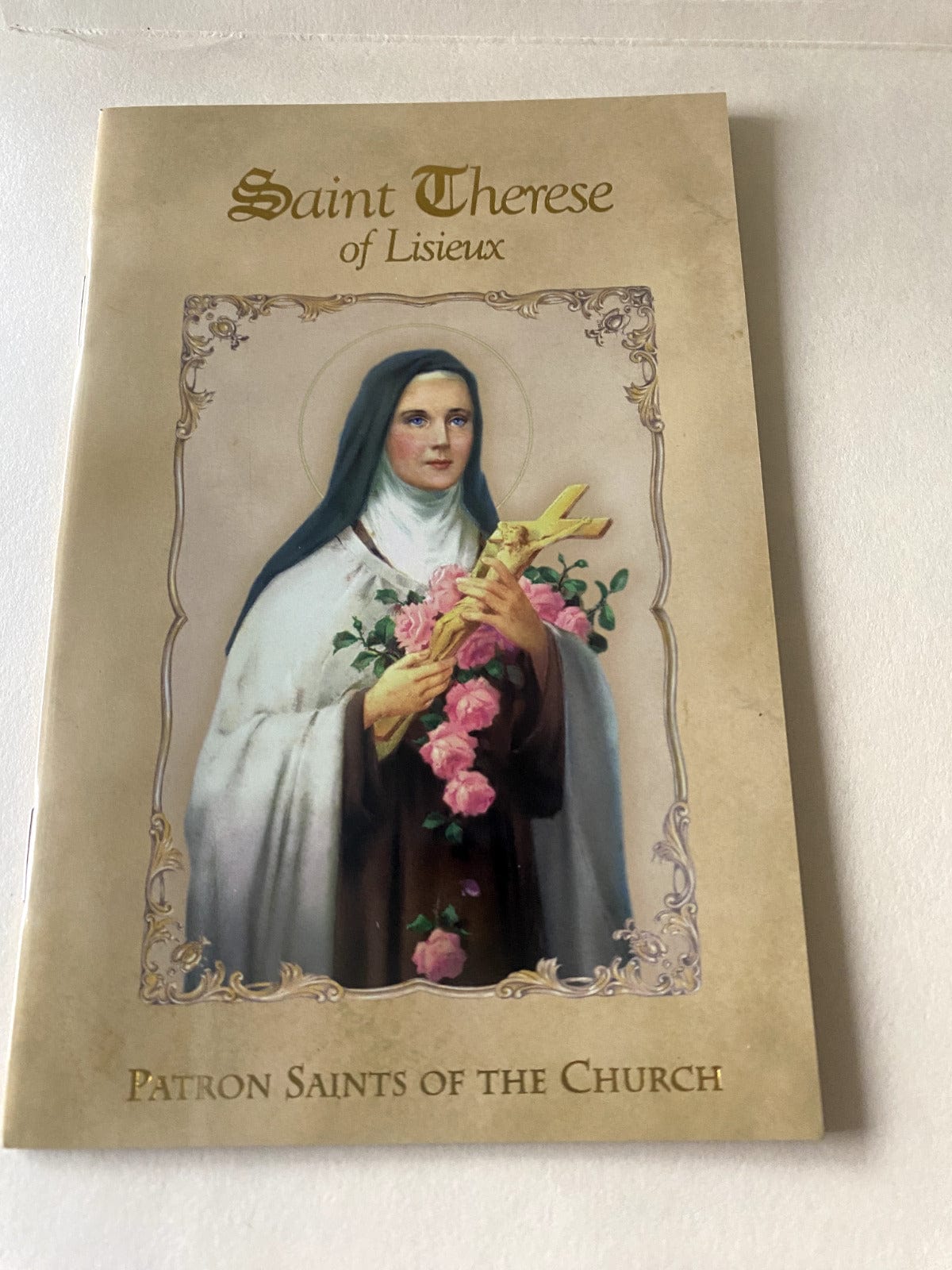 Saint Therese of Lisieux Novena holy card by Bob and Penny Lord, religious Christian collectible featuring Saint Therese.