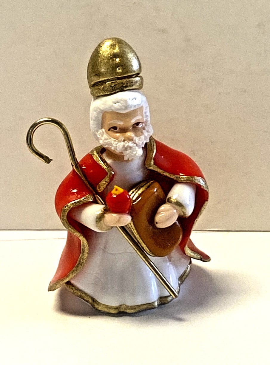 Saint Augustine  Miniature Statue 1.50", New from Colombia #L046 - Bob and Penny Lord Journeys of Faith