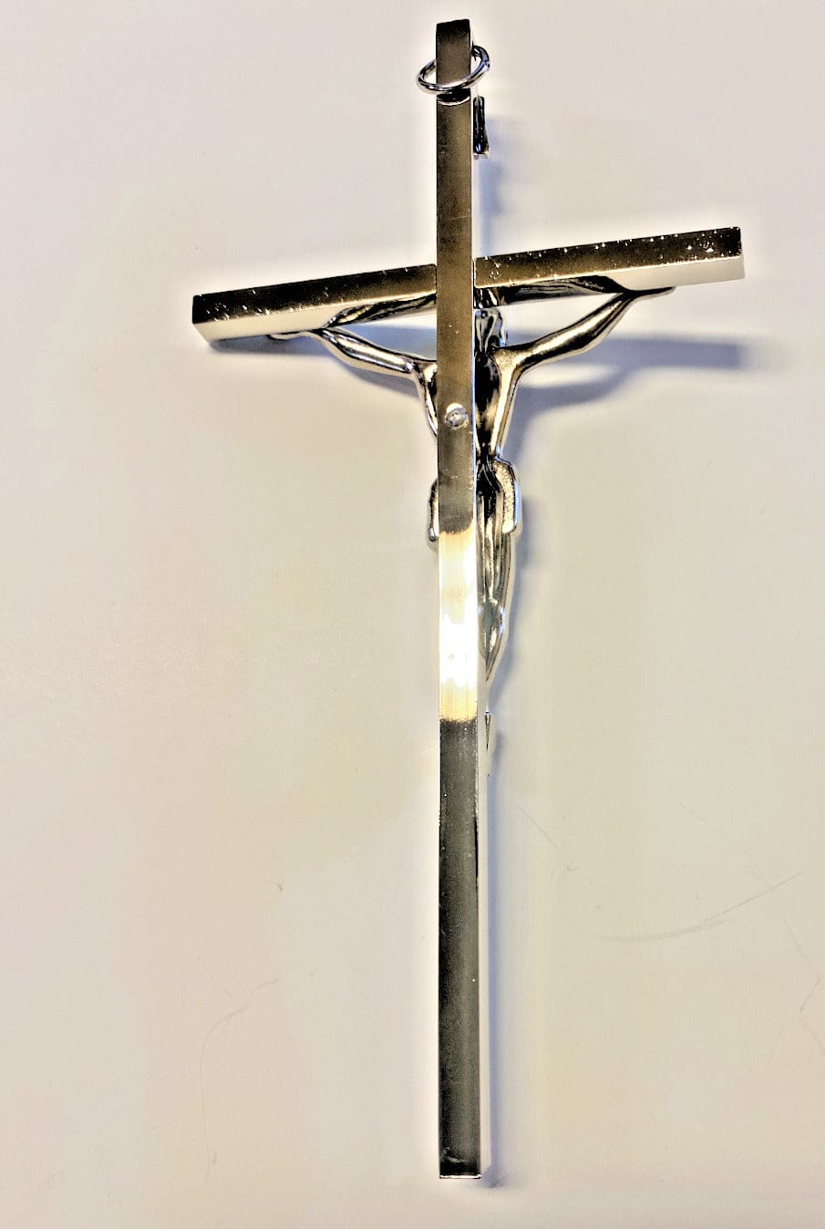 Silver & Blue Small 6" Crucifix,  New #AB-98-1 - Bob and Penny Lord Journeys of Faith