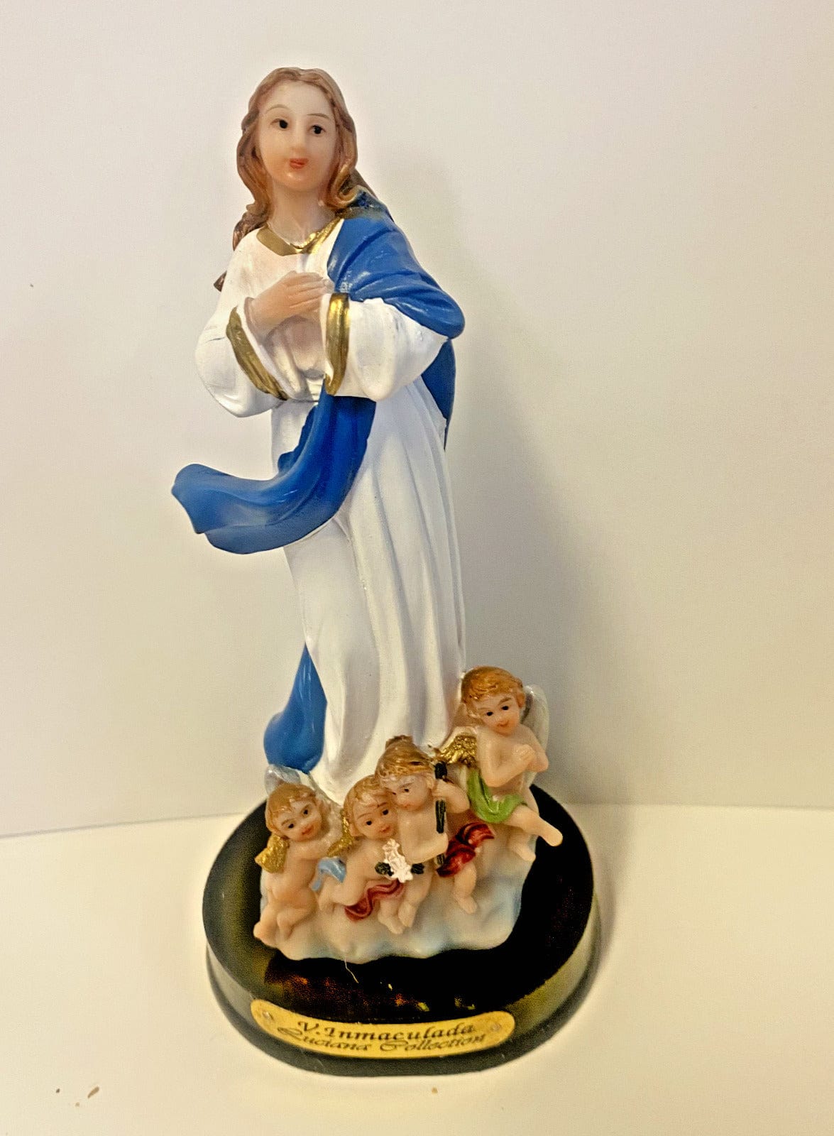 Resin statue of Our Lady of the Immaculate Conception, 5.25-inch Christian religious collectible by Bob and Penny Lord Journeys of Faith