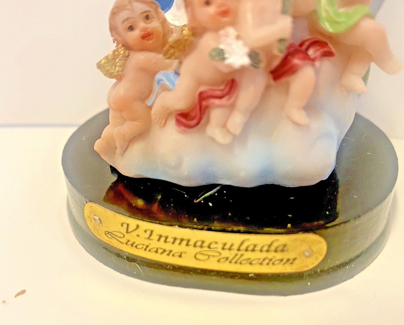 Resin statue of Our Lady of the Immaculate Conception, 5.25 inches, Christian religious collectible by Bob and Penny Lord Journeys of Faith