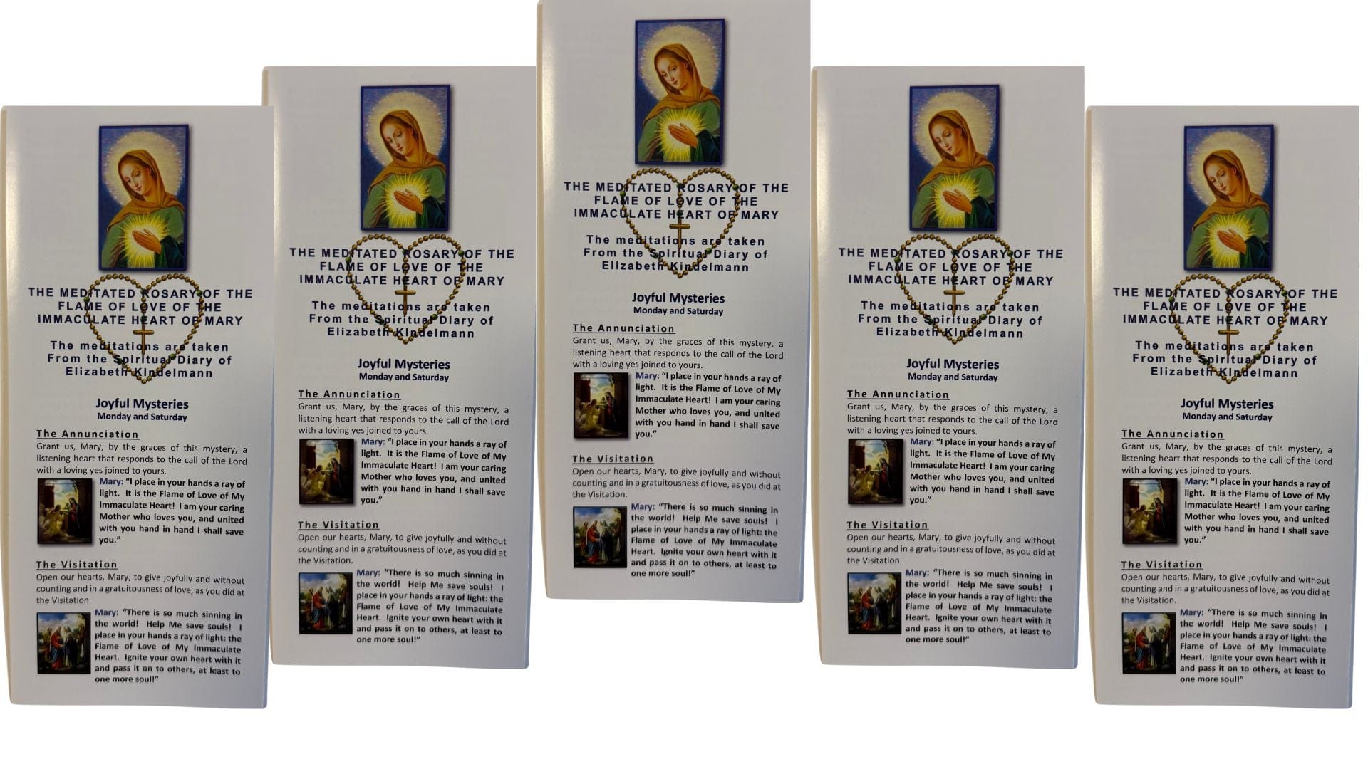 Meditated Rosary of the Flame of Love of. the Immaculate Heart of Mary Packages - Bob and Penny Lord Journeys of Faith