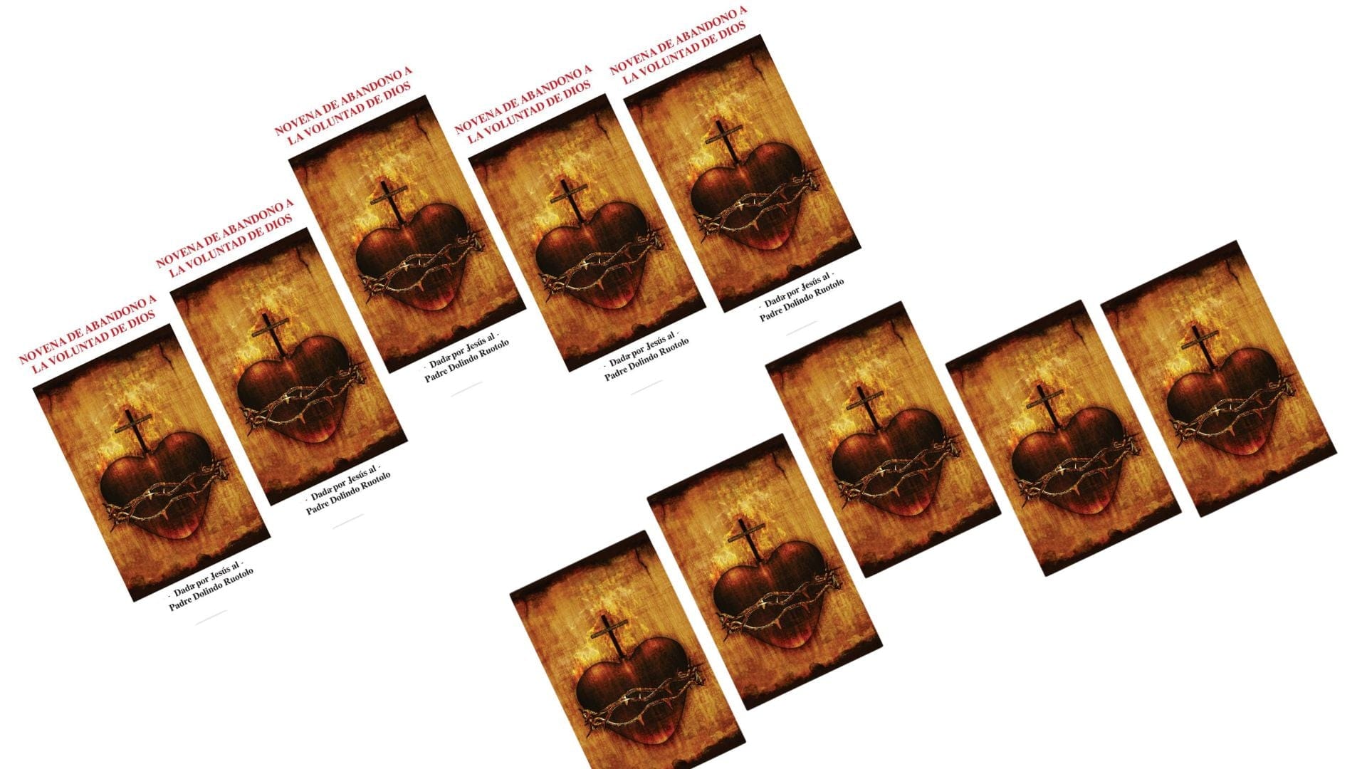 Novena de Abandono a La Voluntad De Dios Tarjeta de oración Espanol - Bob and Penny Lord Journeys of Faith