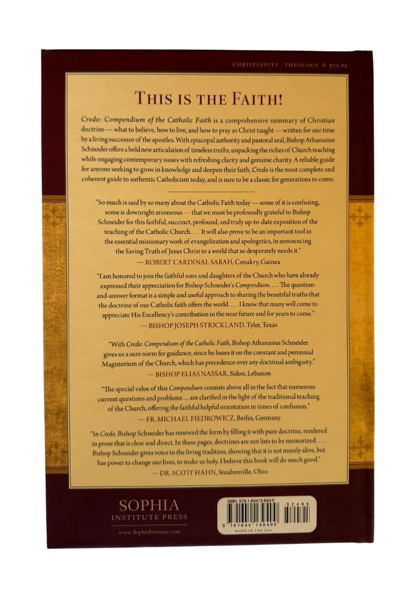 Credo: Compendium of the Catholic Faith Hardcover Classic - Journeys of Faith