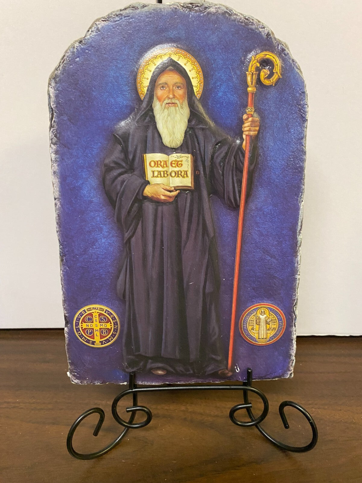Saint Benedict Arched Plaque 4" , New #AB-200 - Journeys of Faith
