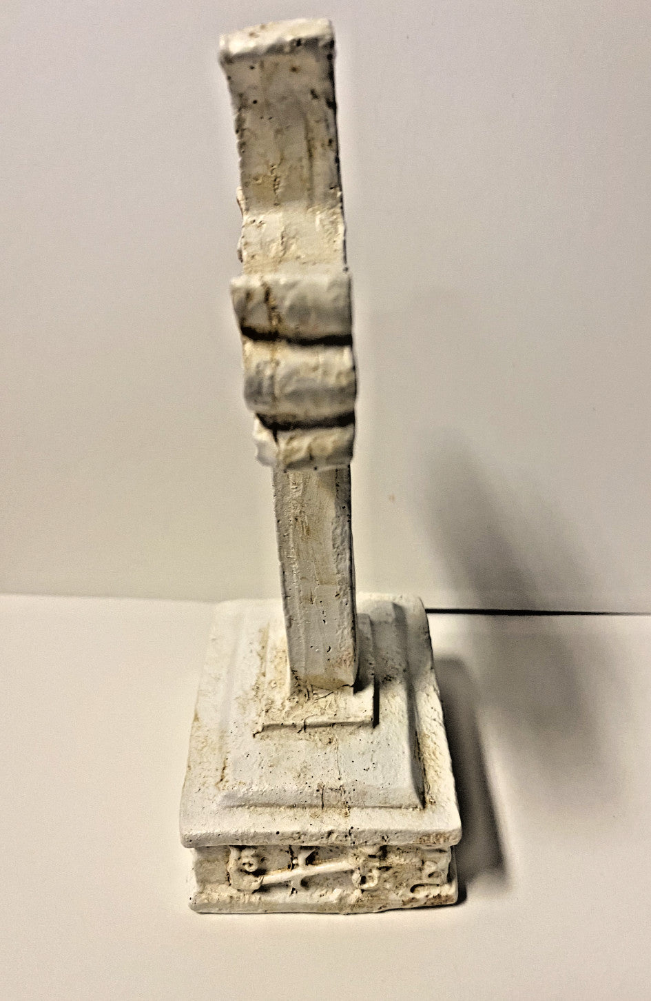 Distressed Beige Decorative Small 6" Cross, New #AB-212 - Journeys of Faith