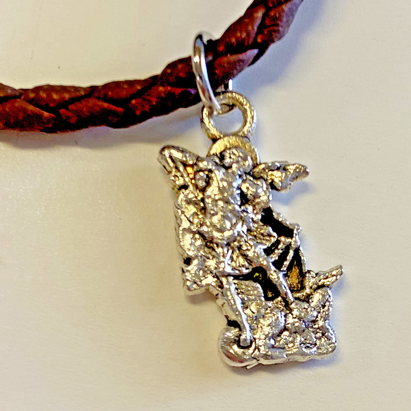 "For the Great Glory" AMDG Brown Wrap Bracelet, New #MD-097 - Journeys of Faith