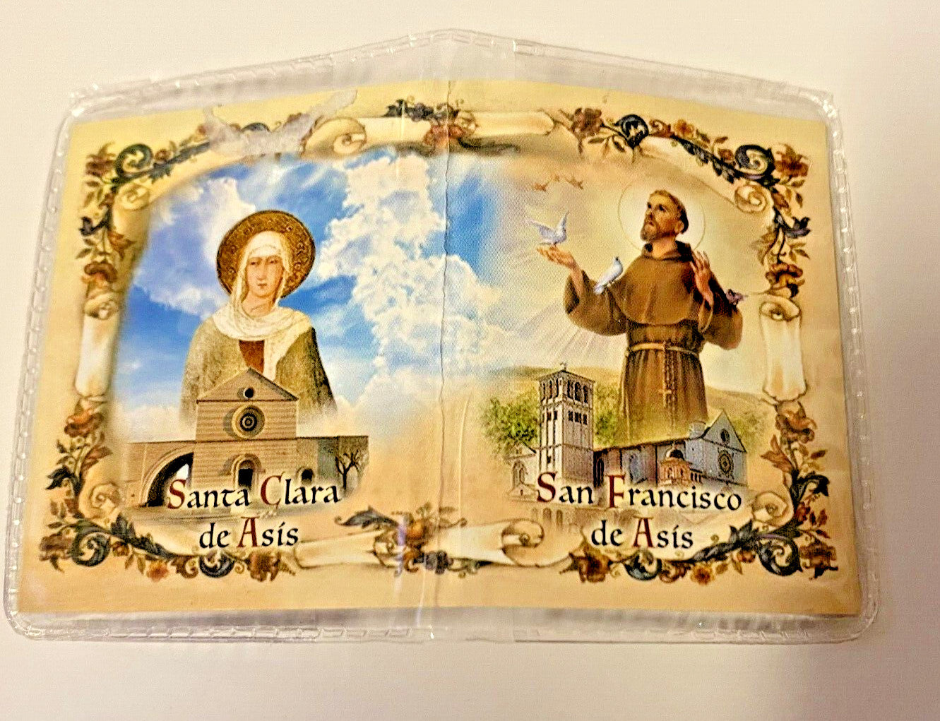 Saint Francis of Assisi Encased Pewter Image,  New from Italy #Gftshp IN SPANISH - Journeys of Faith