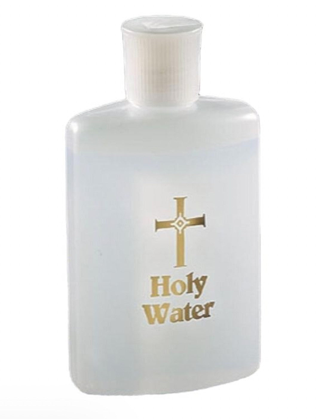 Holy Water bottle by Journeys of Faith, 4 oz. flip top, designed for Christian holy water fonts and religious collection.